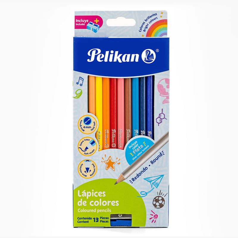 Colores Pelikan redondos c/12