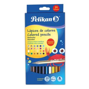 Colores Pelikan redondos c/24