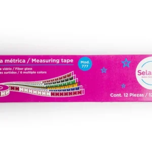 Cinta métrica caja c/12 piezas 777 Selanusa