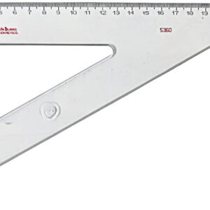 Escuadra transparente Baco de 60 grados
