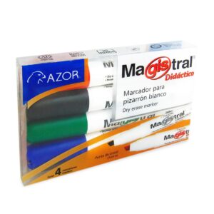 Marcador Magistral plástico c/4