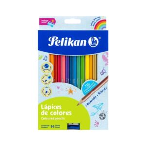 Colores Pelikan redondos c/36
